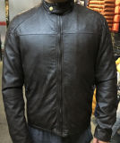 Fashion Classic Anti Black Soft PU Leather Jacket for Men (T-J01)