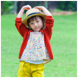 100% Wool Knitted Kids Clothes Girls Cardigans