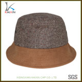Custom Brown Plain Blank Cheap Hemp Bucket Cap Hat
