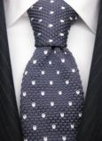 Men's Fashionable 100% Polyester Knitted Tie