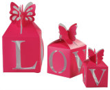 Pink Printing Wedding Candy Gift Boxes