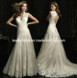 Lace A-Line V-Neck Bridal Wedding Gown Corset Bodice Cap Sleeves Bridal Dress W131241