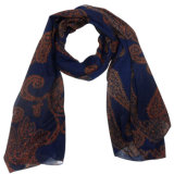 Lady Fashion Polyester Voile Scarf (YKY4208)