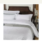 Bleached White Jacquard Hotel Bed Linen Hotel Bedding Set