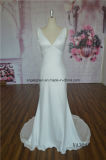 Backless Satin Empire Fashion New Style Wedding Dress for Brides