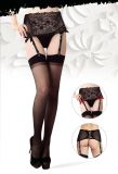 Fishnet & Lace Tight Panty with Garter Belt 9825