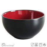 Red Color Matt Glaze Ceramic Stoneware Bowl