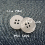 4-Hole Beautiful White Plastic Sewing Button for Garment (HD2019-16)