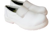 Leather White Safety Shoes with Steel Toe Cap and Plate S2 Footwear Anti-Static and Insulative with Ce En20345