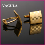 VAGULA High Quality Gold Laser Cuff Links (HL10169)