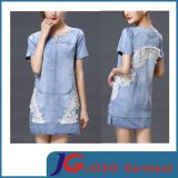Women Modest Dress Clothes Cotton Denim Maxi Skirts (JC2117)