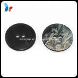 Big Imitation Marble 2 Hole Resin Button for Coat