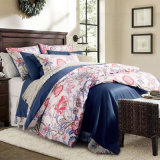 American Style Reactive Print Luxury Floral Bed Sheet Set