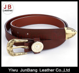 New PU Fashion Women Belts with Metal Loop and End