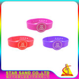 Promotional UV Sensitive Silicone Wristband, Customized Photosensitive Bracelet for Students