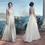 Sleevless Chiffon Wedding Gown 2018 Beach Country Travel Bridal Evening Dresses Lb1448