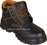 Genuine Leather Safety Shoe with PU Outsole