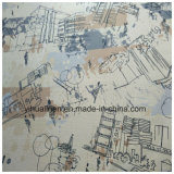 Linen Viscose Printed Fabric for Art Cloth, Table Cloth, Stretched Canvases.