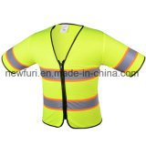 Polyester Mesh and Zip Fasten High Visibility Jacket Reflective Vest