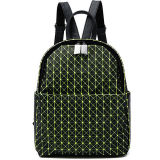 Fashion Laser Geometric Lattice Drawstring Backpack with Patchwork Diamond Lattice Bags for Ladies Sy8519