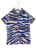 Custom Boy's Tiger Stripes Printed Polo Shirt