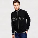 Soft-Touch Fleece Jersey Polo Sweatshirt with Applique