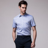 Italian Collar Royal Blue Dress Shirts for Men