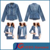 Varied Collar New Style Women Jean Jacket (JC7062)