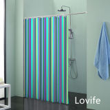 Shower Curtain Bathroom Waterproof Curtain (JG-205)