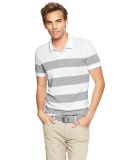 2016 Classic Design Color Combination Stripe Men Polo Shirt