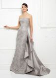 Amelie Rocky Silver Lace Evening Dresses Mermaid Formal Party Gown 2018