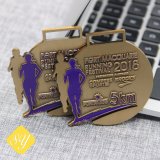 High Quality Custom Ribbon Marathon Medals