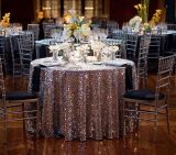 Sequin Table Cloth for   Table Overlay  Satin Rosette Overlay for Wedding Event Decoration