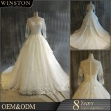 Hot Seller Lace Applique Beads Bridal Gown