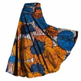 Traditional Wax Print Long African Wrap Skirts