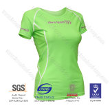 Lycra Short Sleeve Top with Women Rash Guard and UV Protection 50+
