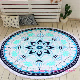 100% Cotton Printed Round Beach Towel in Wholesale