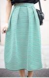 Wholesale Fasion Knitted Striped Women Skirts