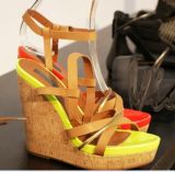 New Style High Heel Wedge Summer Sandals (HS13-097)