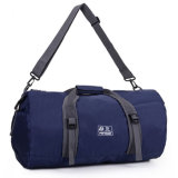 Custom Blue Nylon Duffel Sports Duffel Gym Bag for Men or Women