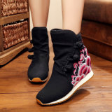 Ladies Fashion Shoes Footwear Embroidered Boots Casual Boots
