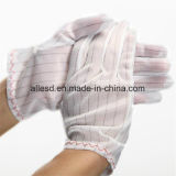 ESD Antistatic Lint Free Stripped Glove for Electronic