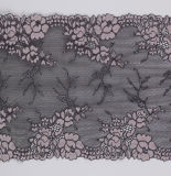 Customized Bi-Color Flower Mesh Fabric Swiss Voile Lace