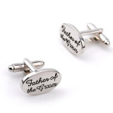 Crafts Fashion Jewelry Stainless Steel Name Cufflinks