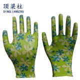 13G Polyester Fully Coated Smooth Nitrile Wok Gloves for Garden