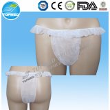 Sexy Disposable Tanga for Woman with Wave Lace