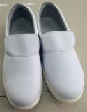 White ESD Antistatic Leather Shoes for Laboratory (EGS-SF-0005)