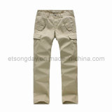 Cotton Spandex Twill Men's Leisure Cargo Trousers (U45501)