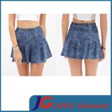 Women Vintage Pleated Denim Skirts (JC2088)