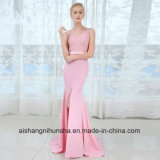 V Neck Long Bridesmaid Dresses Sexy Sleeveless Wedding Party Gown